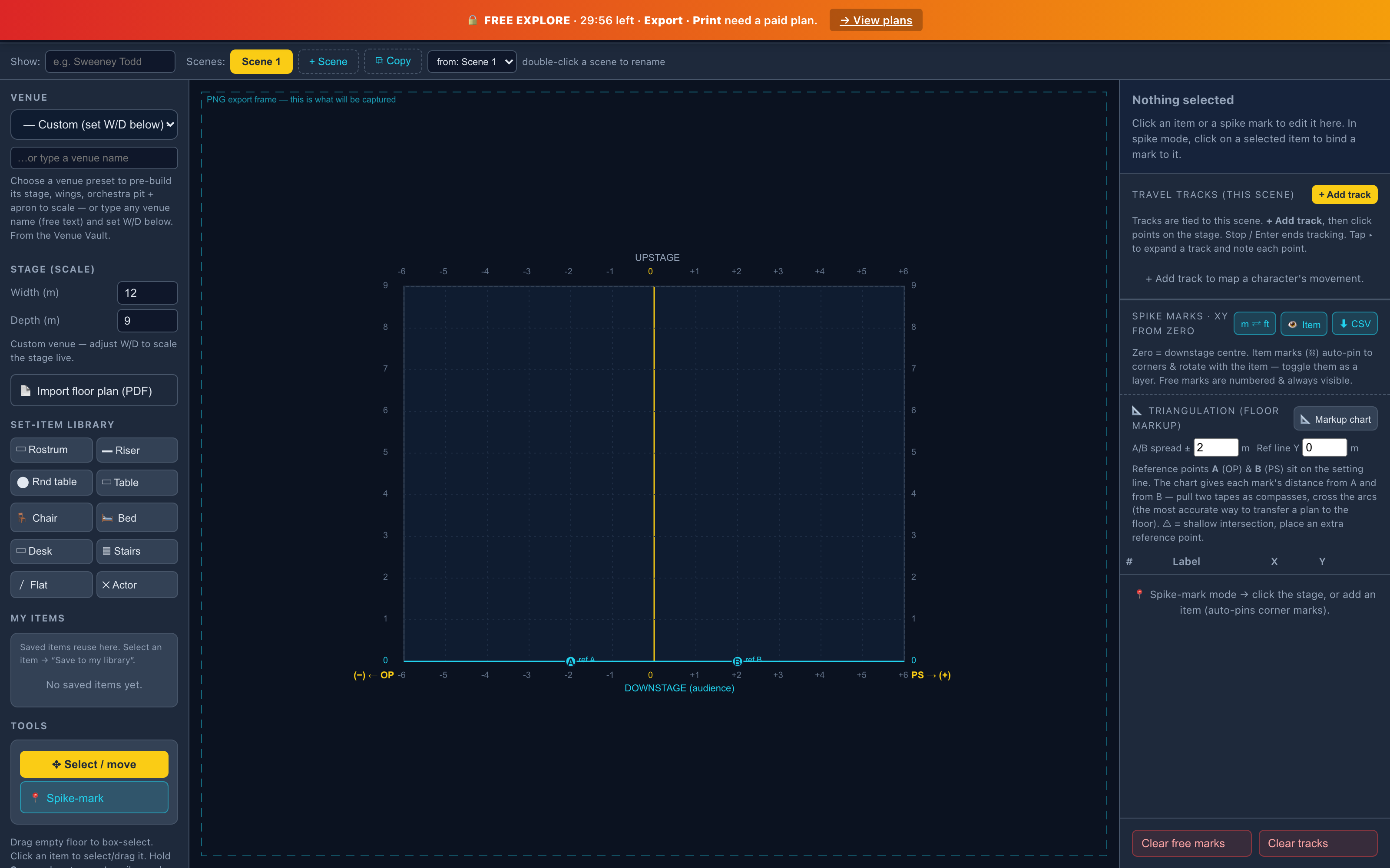 EasyStageManager — set and stage layout designer